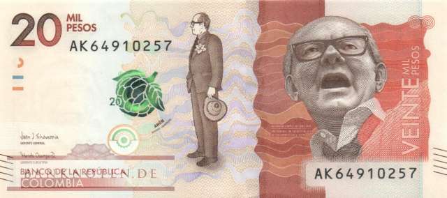 Colombia - 20.000  Pesos (#461e_UNC)