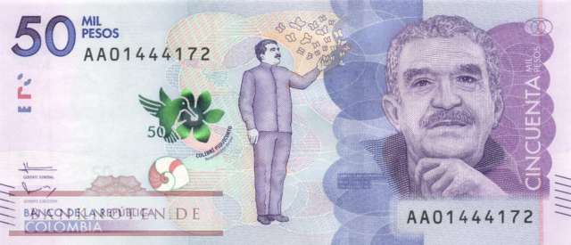 Kolumbien - 50.000  Pesos (#462a_UNC)