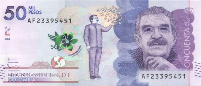 Kolumbien - 50.000  Pesos (#462b_UNC)