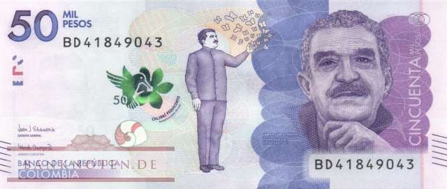 Colombia - 50.000  Pesos (#462d_UNC)