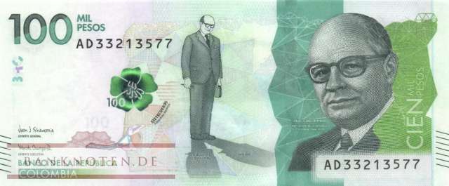 Kolumbien - 100.000  Pesos (#463d_UNC)