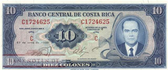 Costa Rica - 10  Colones (#230a_UNC)
