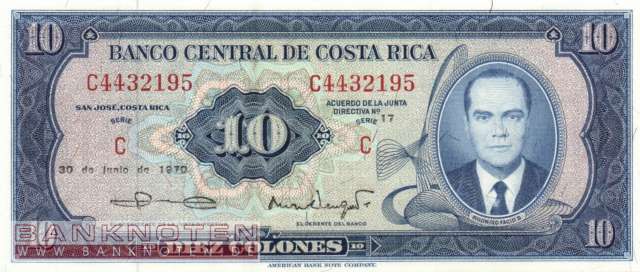 Costa Rica - 10 Colones (#230b_UNC)