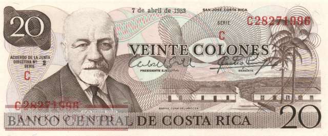 Costa Rica - 20  Colones (#238c-83_UNC)