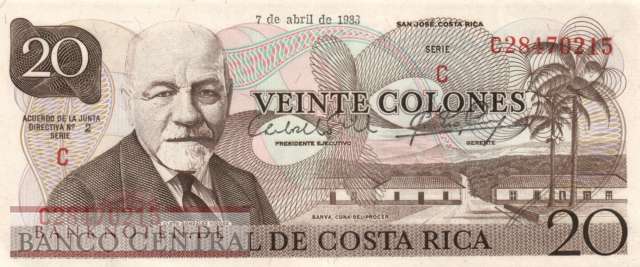 Costa Rica - 20  Colones (#238c-83_AU)