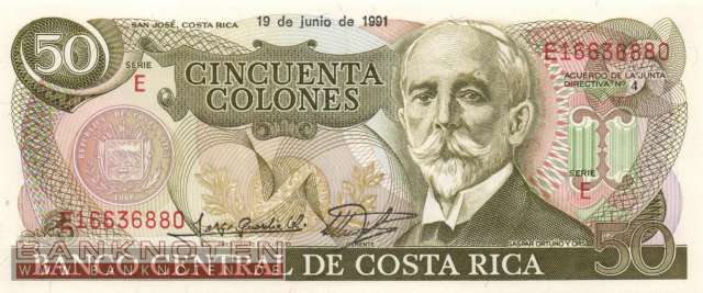 Costa Rica - 50  Colones (#257a-9106_UNC)