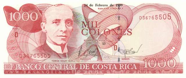 Costa Rica - 1.000  Colones (#264c_UNC)