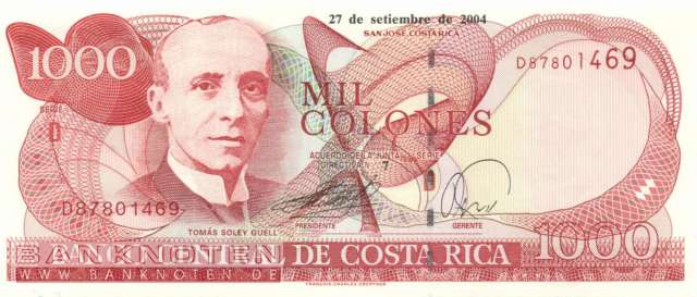Costa Rica - 1.000 Colones (#264e_UNC)