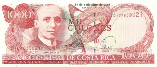 Costa Rica - 1.000  Colones (#264f_UNC)