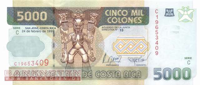 Costa Rica - 5.000  Colones (#268a_UNC)
