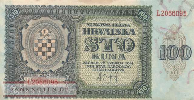 Croatia - 100 Kuna (#002_AU)