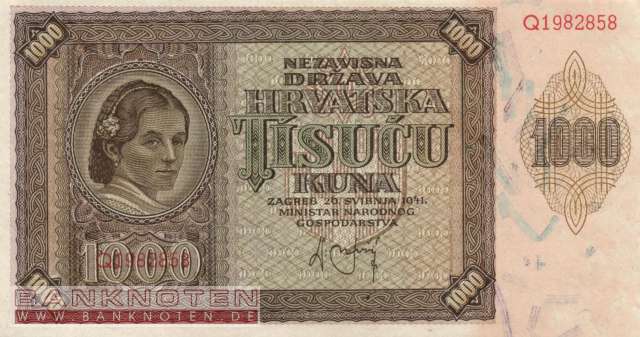 Kroatien - 1.000 Kuna (#004_UNC)