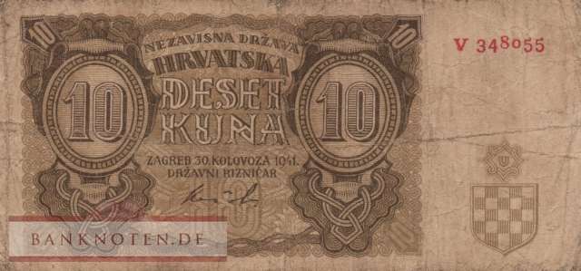 Croatia - 10  Kuna (#005a_F)