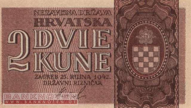 Croatia - 2  Kune (#008a_UNC)