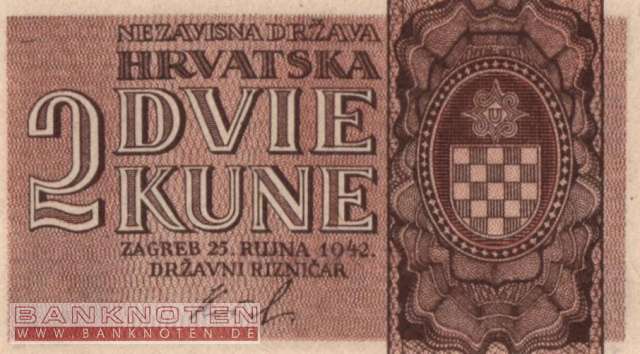 Croatia - 2  Kune (#008b_UNC)