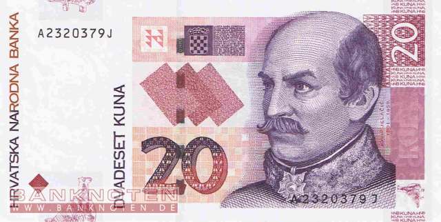 Kroatien - 20  Kuna (#039a_UNC)