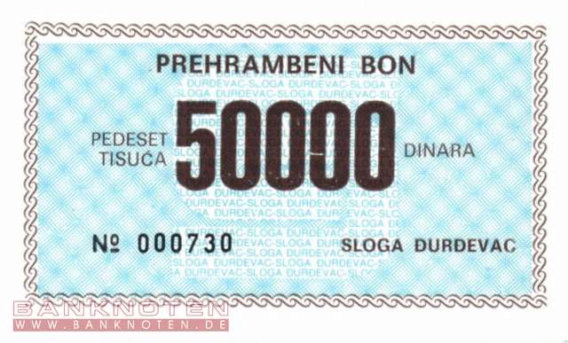 Kroatien - Djurdjevac - 50.000  Dinara (#925_UNC)