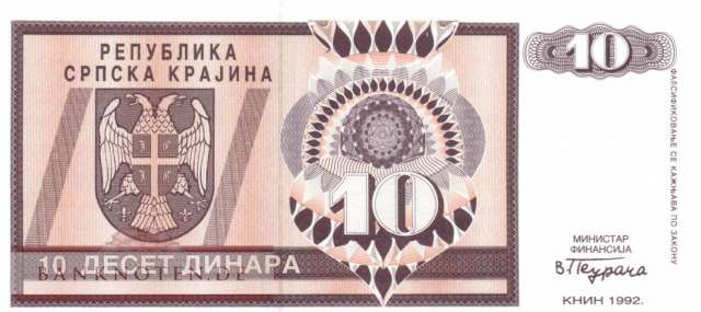 Kroatien - 10  Dinara (#R001a_UNC)