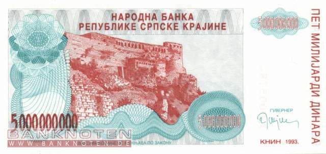 Kroatien - 5 Milliarden Dinara (#R027a_UNC)