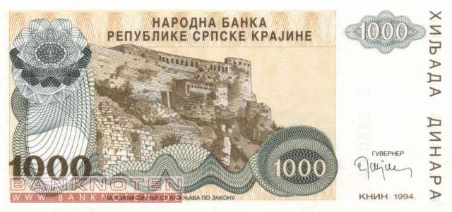 Kroatien - 1.000  Dinara (#R030a_UNC)