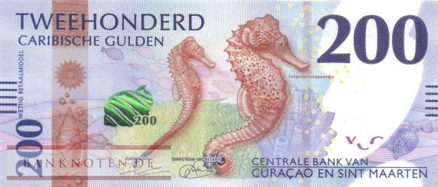 Curacao & Sint Maarten - 200  Gulden (#005_UNC)