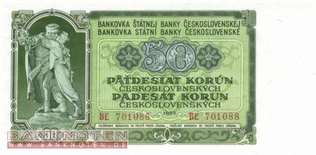 Tschechoslowakei - 50  Korun (#085a_UNC)