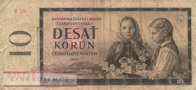 Czechoslovakia - 10  Korun (#088g_F)