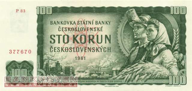 Czechoslovakia - 100  Korun (#091e_UNC)