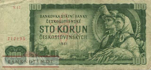 Tschechoslowakei - 100  Korun (#091i_VG)