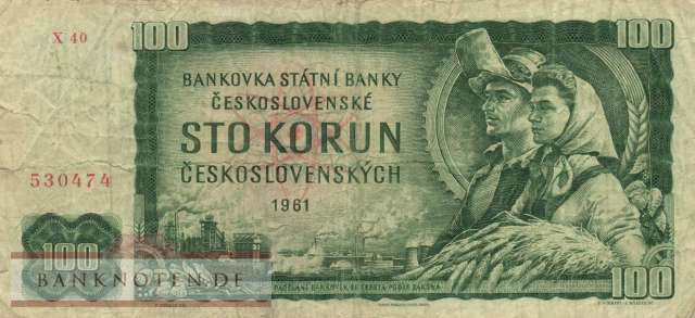 Czechoslovakia - 100  Korun (#091j_F)
