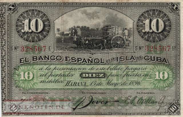 Kuba - 10  Pesos (#049c_VF)