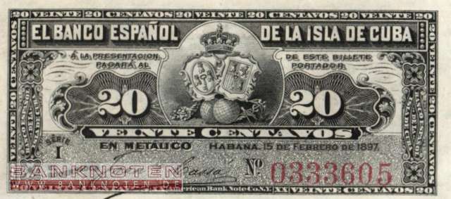 Kuba - 20  Centavos (#053_UNC)