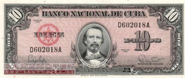 Kuba - 10  Pesos (#079b_UNC)