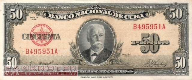 Kuba - 50  Pesos (#081a_XF)