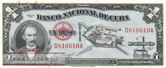 Kuba - 1  Pesos (#086a_XF)