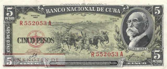 Kuba - 5  Pesos (#091c_XF)