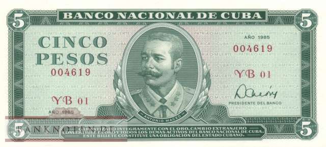 Cuba - 5  Pesos (#103c-85_UNC)
