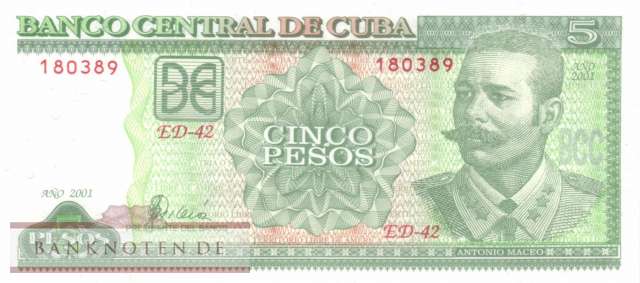 Kuba - 5  Pesos (#116d_UNC)