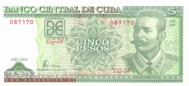 Kuba - 5  Pesos (#116g_UNC)