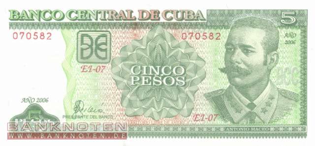 Cuba - 5  Pesos (#116i_UNC)