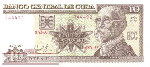 Cuba - 10  Pesos (#117s_UNC)