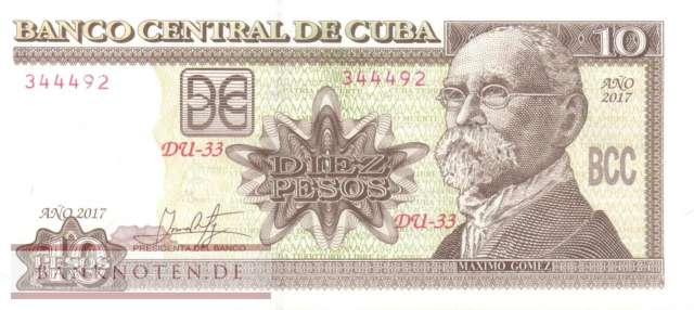 Kuba - 10  Pesos (#117s_UNC)