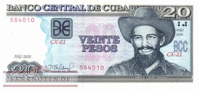Kuba - 20  Pesos (#122n_UNC)