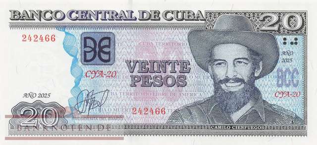 Cuba - 20  Pesos (#122p_UNC)