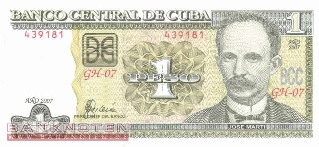 Cuba - 1  Peso (#128b_UNC)