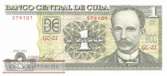 Cuba - 1  Peso (#128f_UNC)