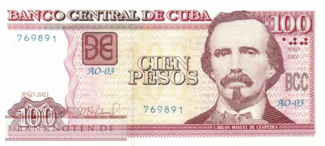 Kuba - 100  Pesos (#129l_UNC)