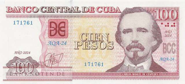 Cuba - 100  Pesos (#129m_UNC)