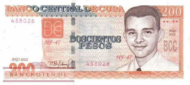 Cuba - 200  Pesos (#130f_UNC)