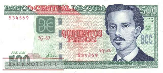 Cuba - 500  Pesos (#131f_UNC)
